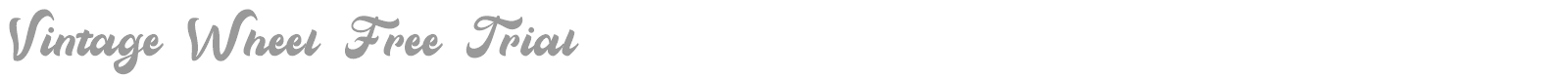 Vintage Wheel font preview